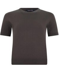 Max Mara - S Max Mara Crew Neck Sweater With Short Sleeves - Lyst