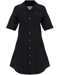 Ami Paris - Button Short-Sleeve Dress - Lyst