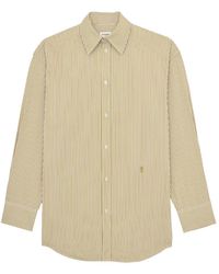 Saint Laurent - Oversized Stripes Shirt - Lyst