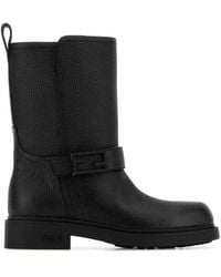 Fendi - Leather Boots - Lyst