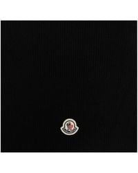 Moncler - Wool Logo Scarf - Lyst