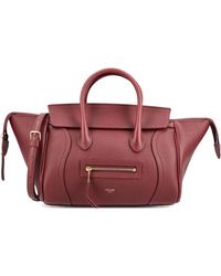 Celine - Luggage Small Leather Tote - Lyst