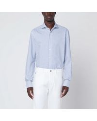 Xacus - Tailor Fit Striped Travel Shirt - Lyst