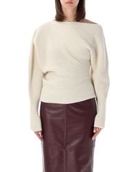 Alberta Ferretti - Alberta Ferretti Asymmetric Sweater - Lyst