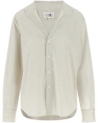 MM6 by Maison Margiela - Trompe L'Oeil Collar Shirt - Lyst