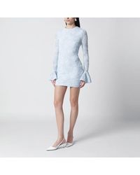 ROTATE BIRGER CHRISTENSEN - Ruffled Mesh Mini Dress - Lyst