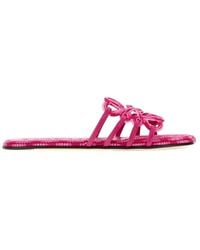 Loewe - Paula's Ibiza Canvas Paula S Ibiza Petal Anagram Slippers - Lyst