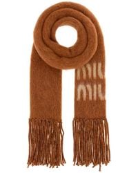 Miu Miu - Mohair Blend Scarf - Lyst