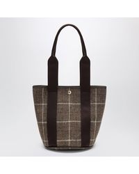 Rue de Verneuil - Tartan Traversée Bucket Bag - Lyst