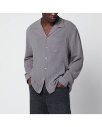 Séfr - Crinkled-Effect Cotton Shirt - Lyst