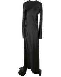 Ann Demeulemeester - Demy X-Long High Slit Long Sleeve Dress - Lyst