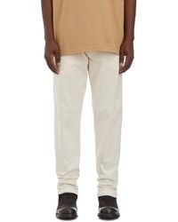 White Sand - Stretch Cotton Trousers - Lyst