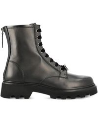 Roger Vivier - Crystal-Buckle Zip-Detail Boots - Lyst