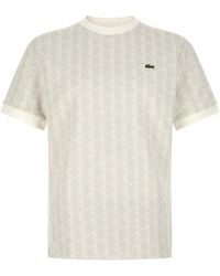 Lacoste - 'Monogramma' Jacquard T-Shirt - Lyst
