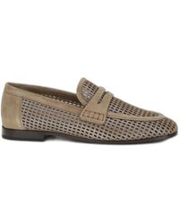Brunello Cucinelli - Sparkling Net Leather Loafers - Lyst
