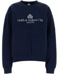 Sporty & Rich - Sporty & Rich H&W Crest Embroidered Crewneck - Lyst