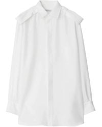 Burberry - Silk Shirt - Lyst