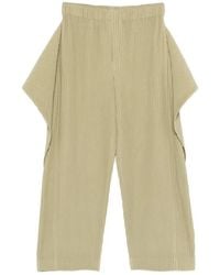 HOMME PLISSÉ - Homme Plisse Issey Miyake Pleated Layered Trousers - Lyst