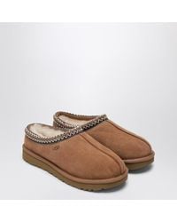 UGG - Tasman Chestnut Eather Slip-Ons - Lyst