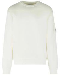C.P. Company - C.P.Company Cotton Diagonal Fleece Sweatshirt - Lyst
