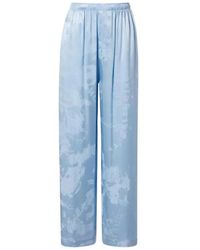 Balenciaga - Silk Pants With Print - Lyst