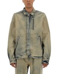 Rick Owens - Jacket With Concealed Zipper - Lyst