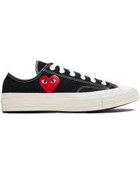 COMME DES GARÇONS PLAY - X Converse Large Peeping Heart Chuck Taylor 70 Trainers - Lyst