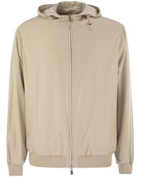 Fedeli - Reversible Bomber Jacket With Hood - Lyst