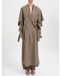 Yehuafan - Asymmetric Cotton Trench - Lyst