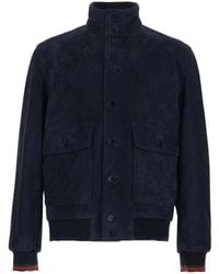 Gucci - Leather Bomber Jacket - Lyst