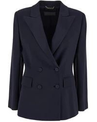 Alberta Ferretti - Enver Satin Blazer - Lyst