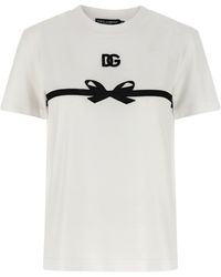 Dolce & Gabbana - Jersey T-Shirt With Embroidery - Lyst