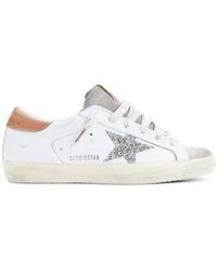 Golden Goose - Super-Star Sneakers Glitter Star - Lyst