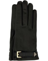 Prada - Nappa Leather Gloves - Lyst