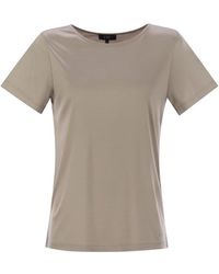 Fay - Jersey T-Shirt With Boat Neckline - Lyst