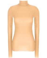 Jil Sander - Silk Turtleneck Top - Lyst
