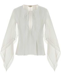 JW Anderson - Draped Sleeve Top - Lyst