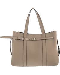 Tod's - Tumbled Calfskin Leather Tote Bag - Lyst