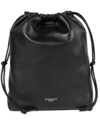Ann Demeulemeester - "Philippa" Large Soft Bucket Bag With Chains - Lyst