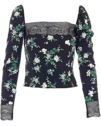 Dolce & Gabbana - Dolce & Gabbana Bblack Long Sleeves Top - Lyst