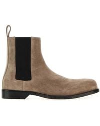 Loewe - Dove Suede Bobine Chelsea Ankle Boots - Lyst