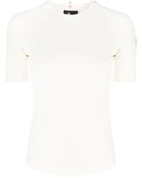 Moncler - Stretch Logo Print T-Shirt For - Lyst