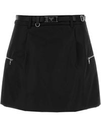 Prada - Re-Nylon Mini Skirt - Lyst