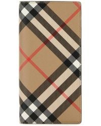 Burberry - Printed Canvas Wallet - Lyst