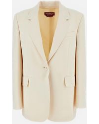 Max Mara - Single-Breasted Mstbosco Cady Blazer - Lyst