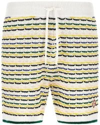 CASABLANCA - 'Tuck Stitch' Bermuda Shorts - Lyst