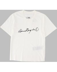 MM6 by Maison Margiela - T-Shirt Con Logo - Lyst