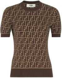 Fendi - Ff Cotton Jersey - Lyst
