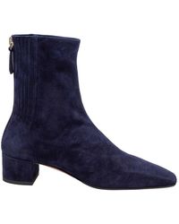 Aquazzura - Saint Honore Bootie 35 Suede Ankle Boot - Lyst