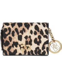 Ganni - Card Holder With Logo Recycled Polyester Wallets & Purses - Lyst